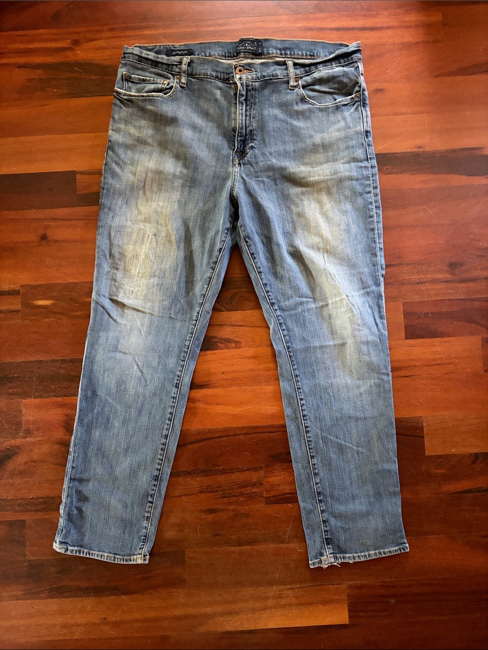 Lucky Men's 410 Athletic Fit Denim Jeans- 38 waist/30 length